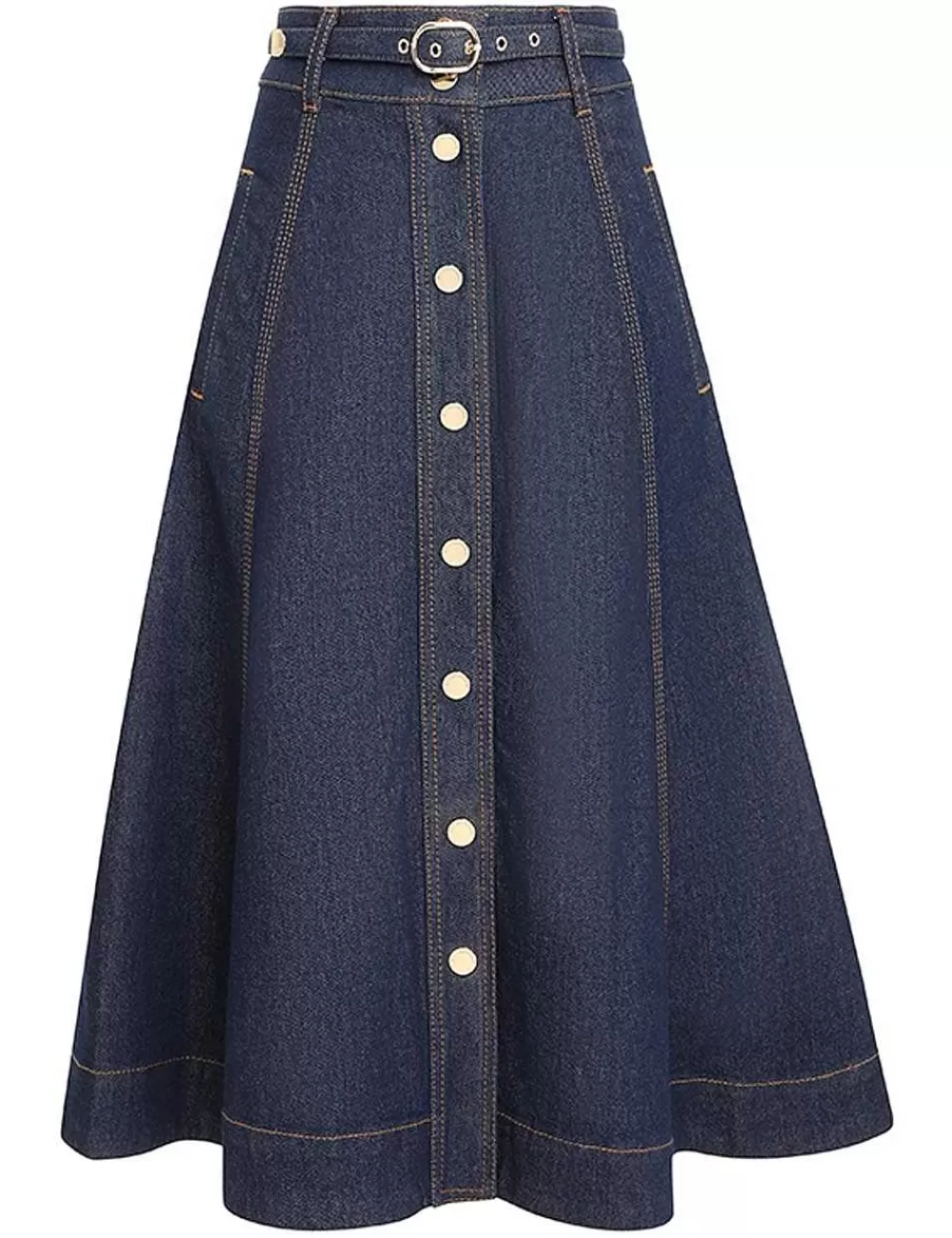Clearance ZIMMERMANN A Line Denim Skirt