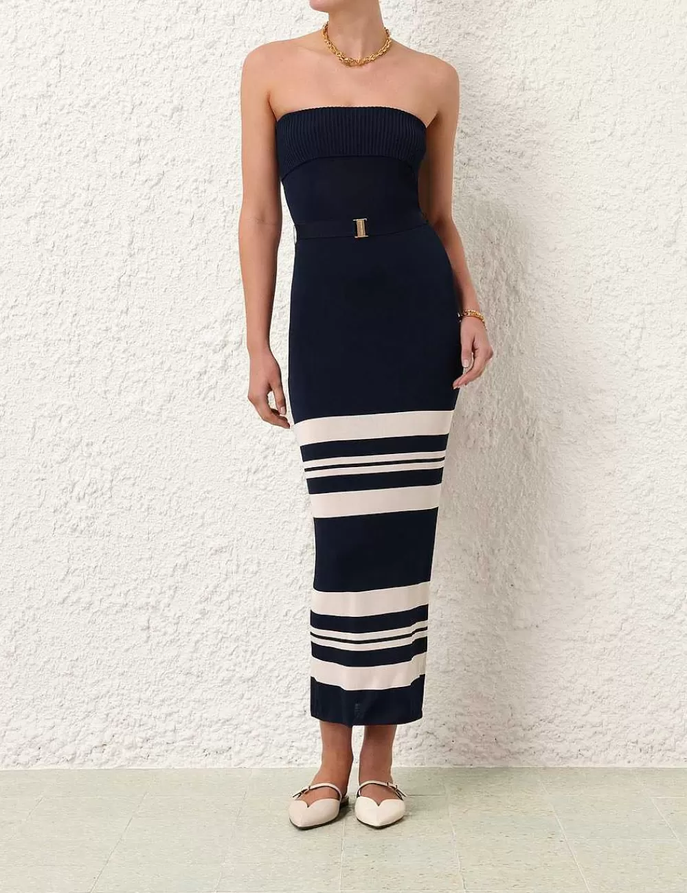 Best ZIMMERMANN Acadian Bandeau Midi Dress