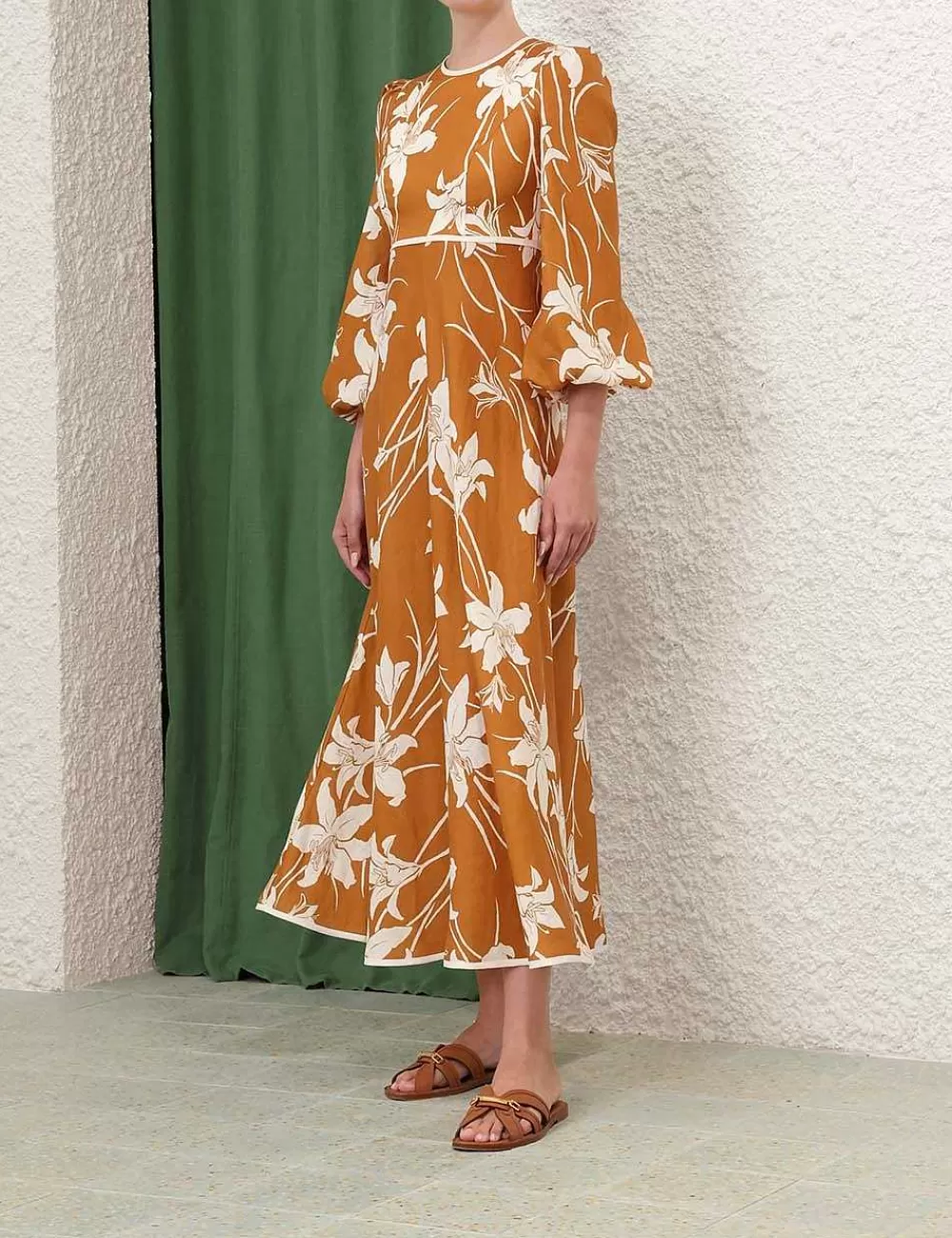 Shop ZIMMERMANN Acadian High Neck Dress