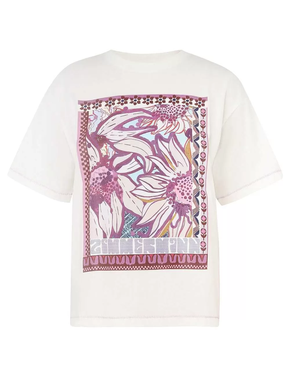 Clearance ZIMMERMANN Acadian Printed Relaxed Tee