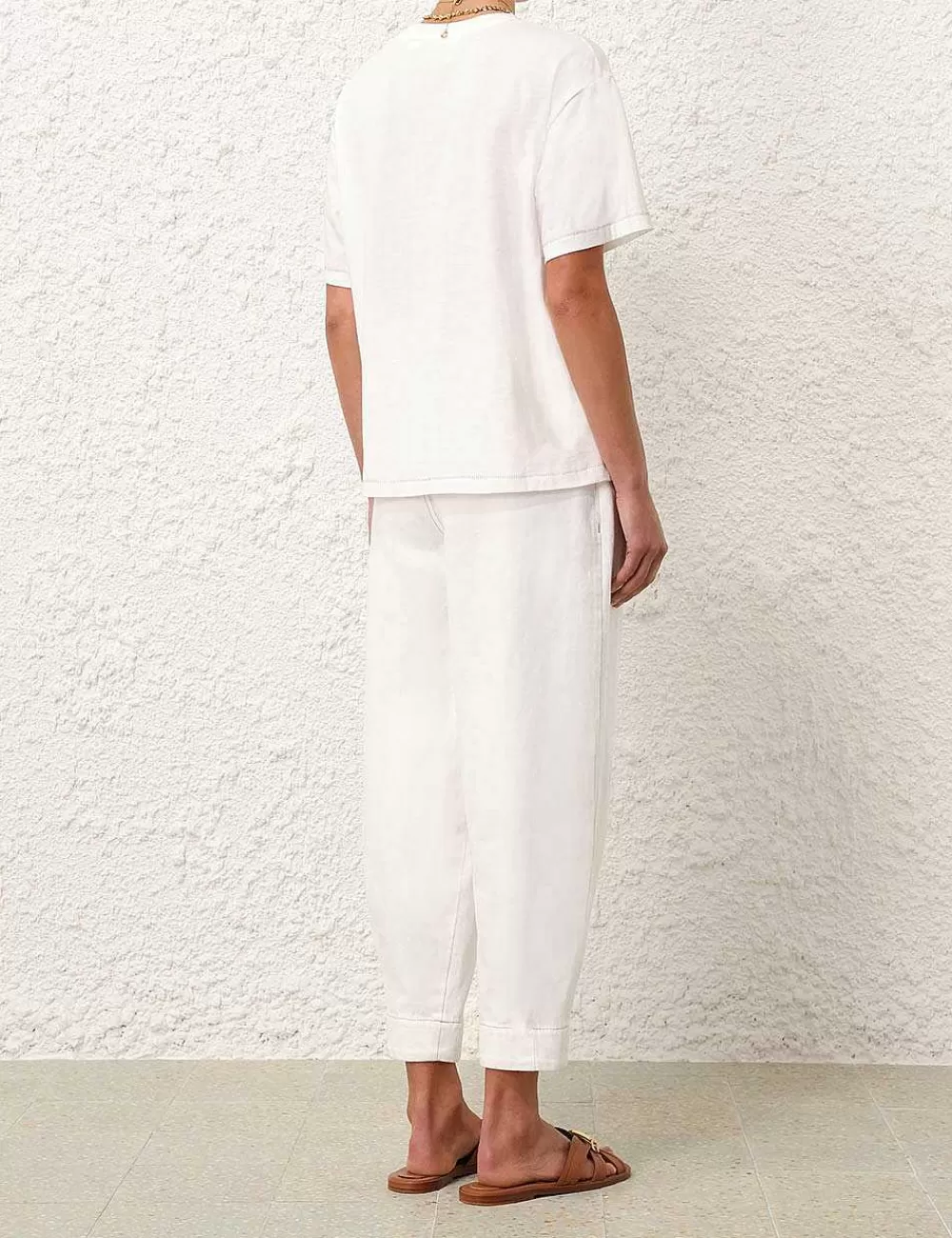 Clearance ZIMMERMANN Acadian Printed Relaxed Tee