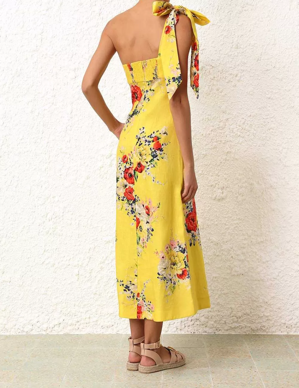 Cheap ZIMMERMANN Alight Asymmetric Midi Dress