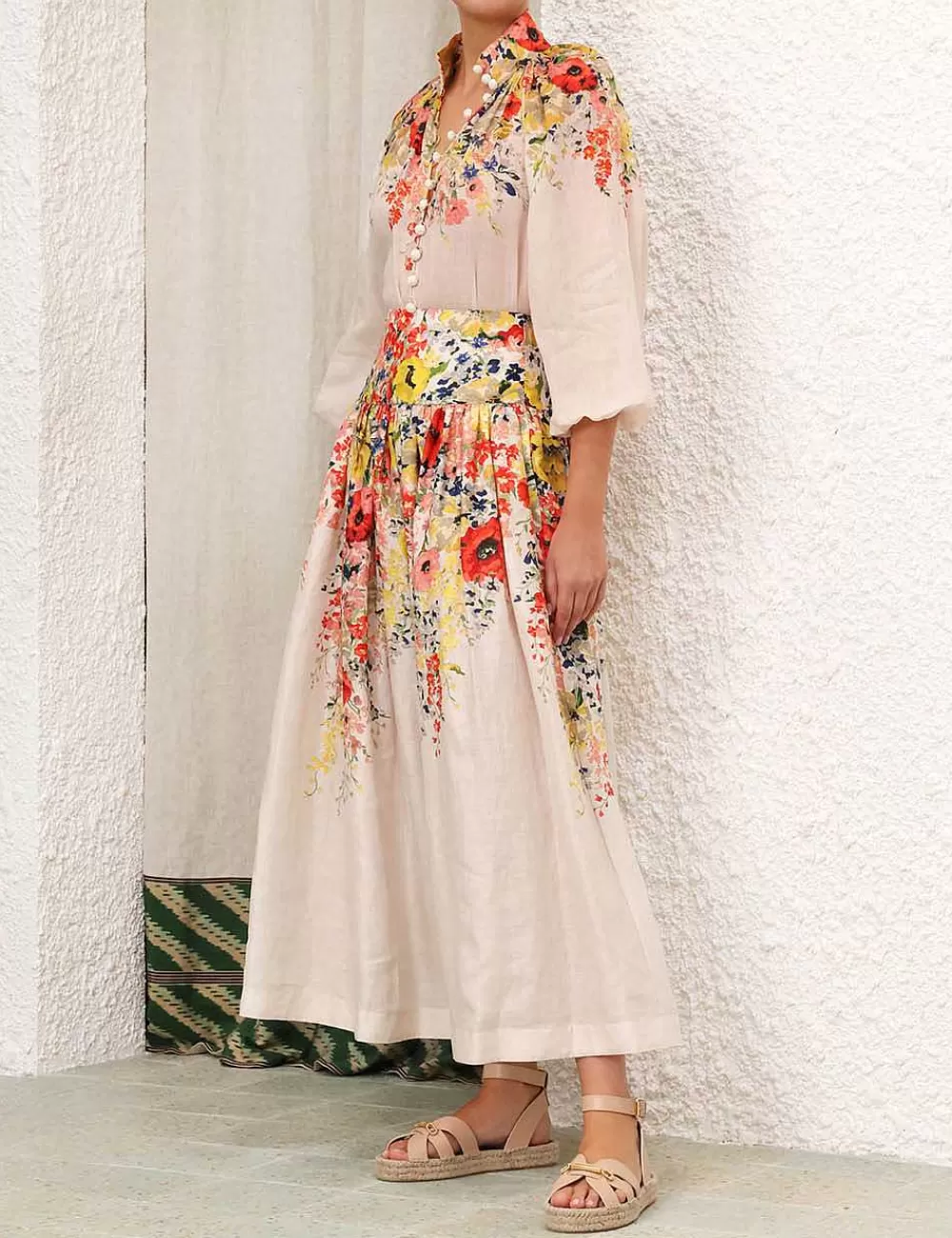 Fashion ZIMMERMANN Alight Basque Midi Skirt