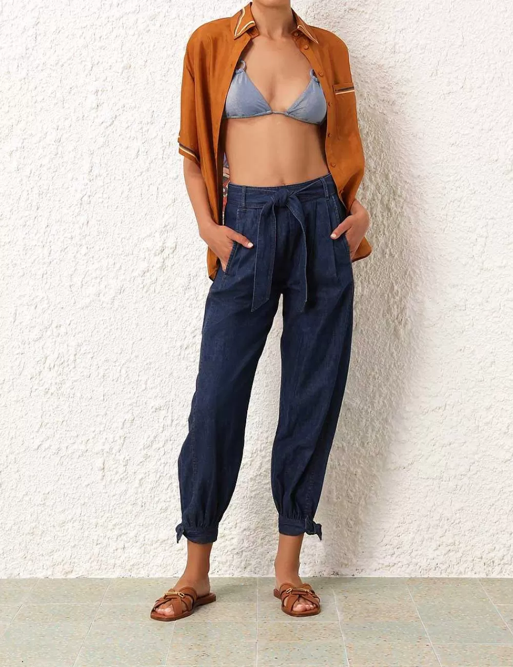 Hot ZIMMERMANN Alight Denim Harem Pant