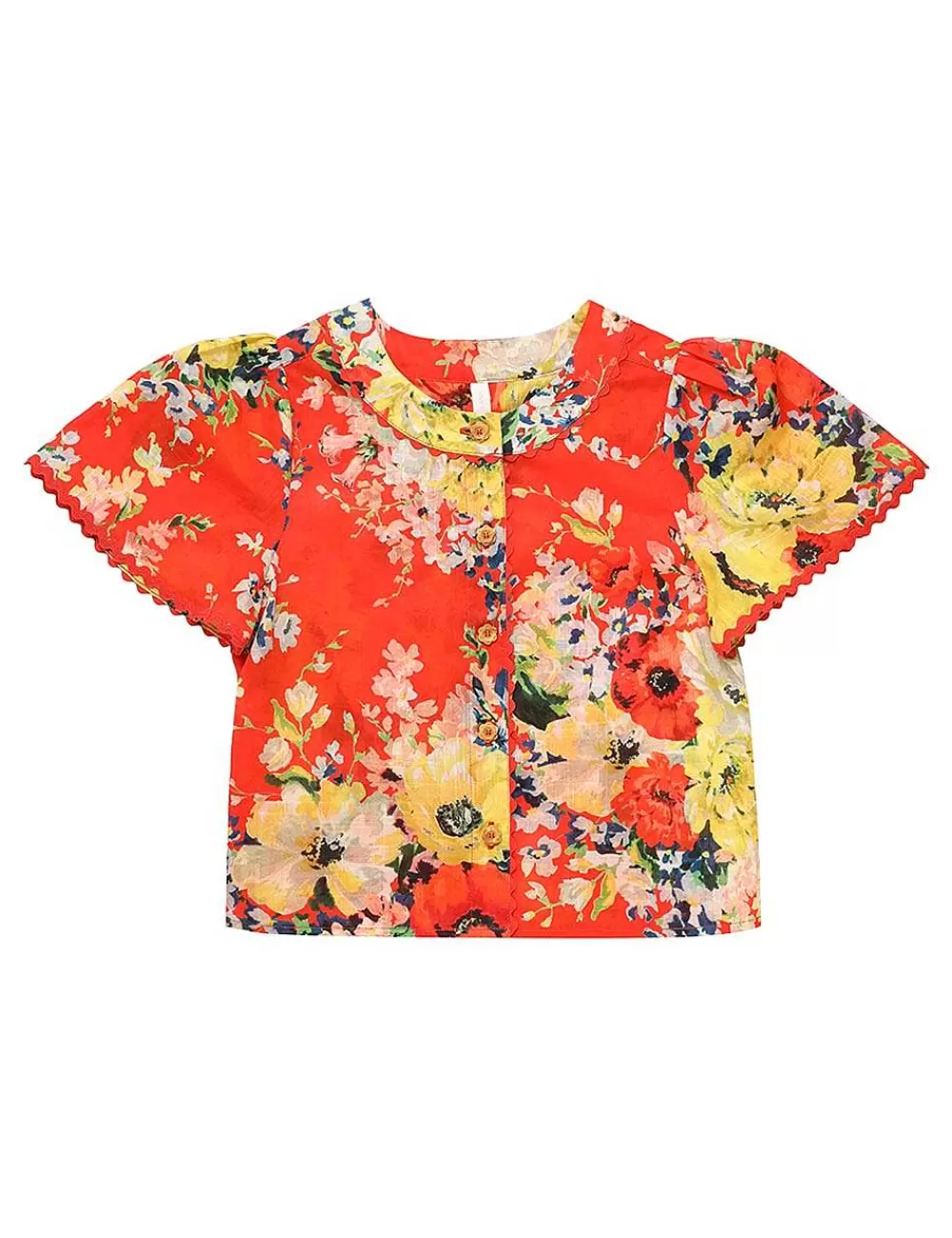 Online ZIMMERMANN Alight Flutter Sleeve Top