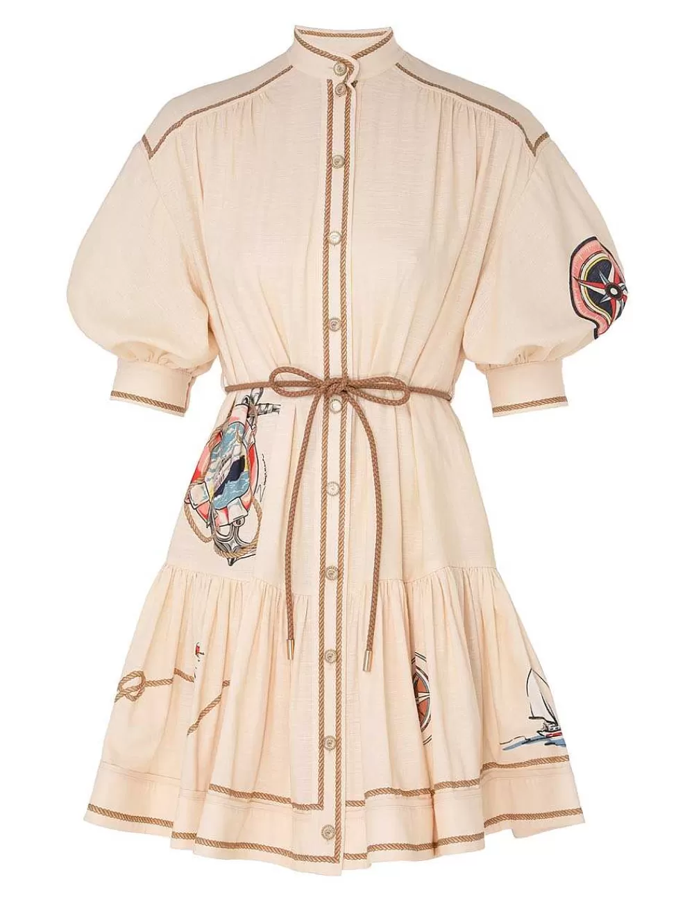 Hot ZIMMERMANN Alight Lantern Mini Dress