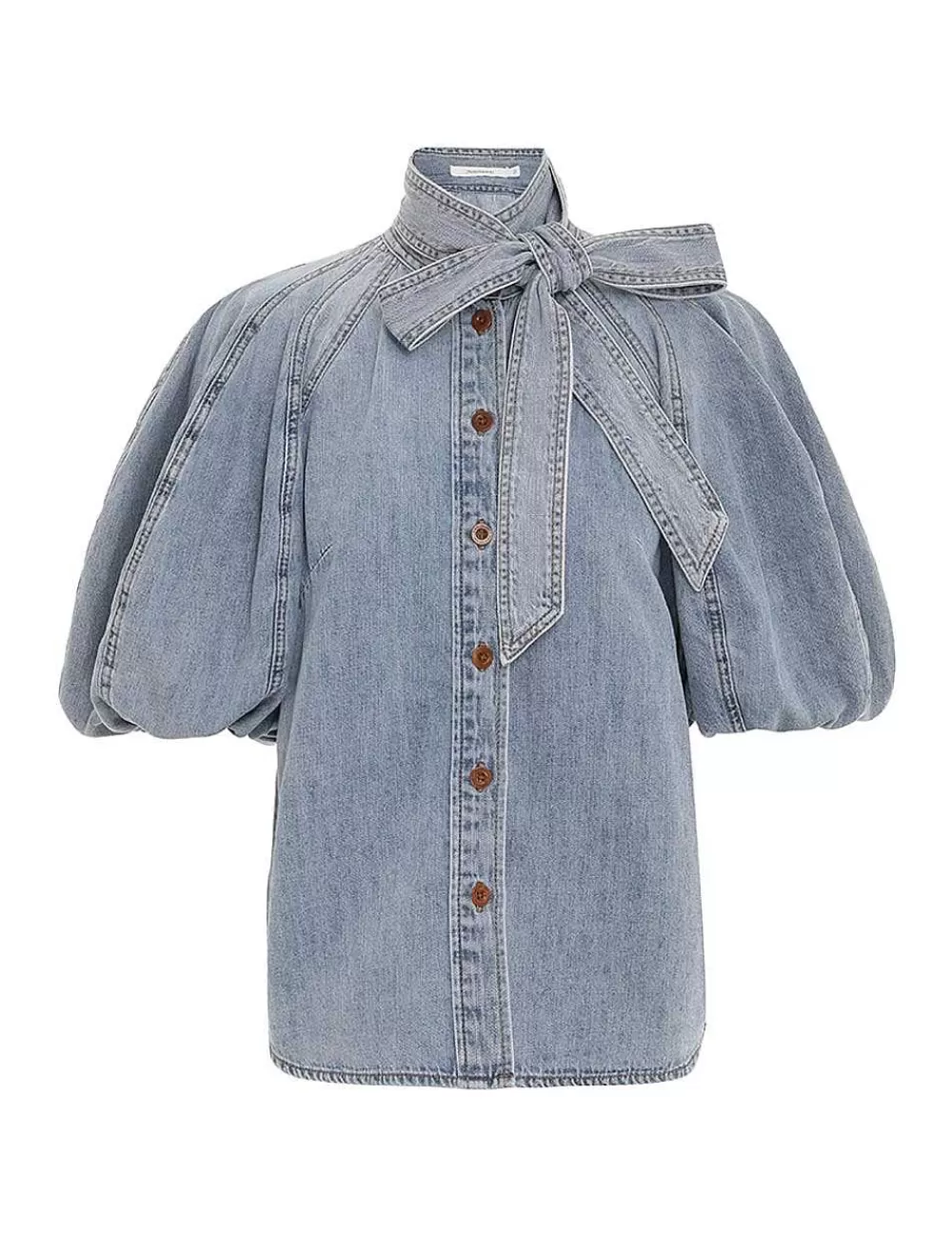 Best Sale ZIMMERMANN Alight Lantern Sleeve Shirt