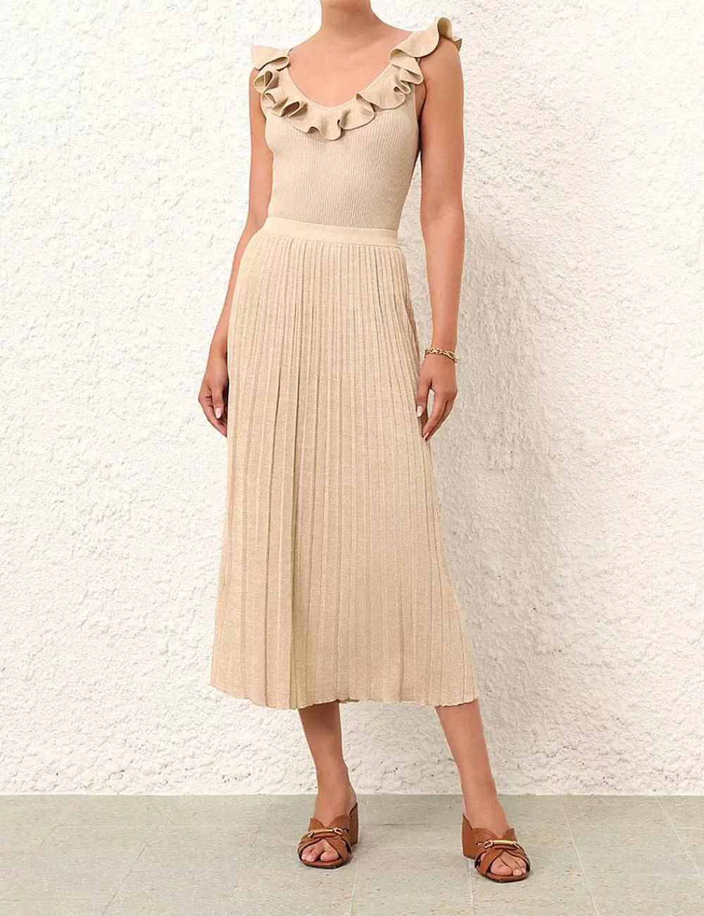 Flash Sale ZIMMERMANN Alight Rib Midi Skirt