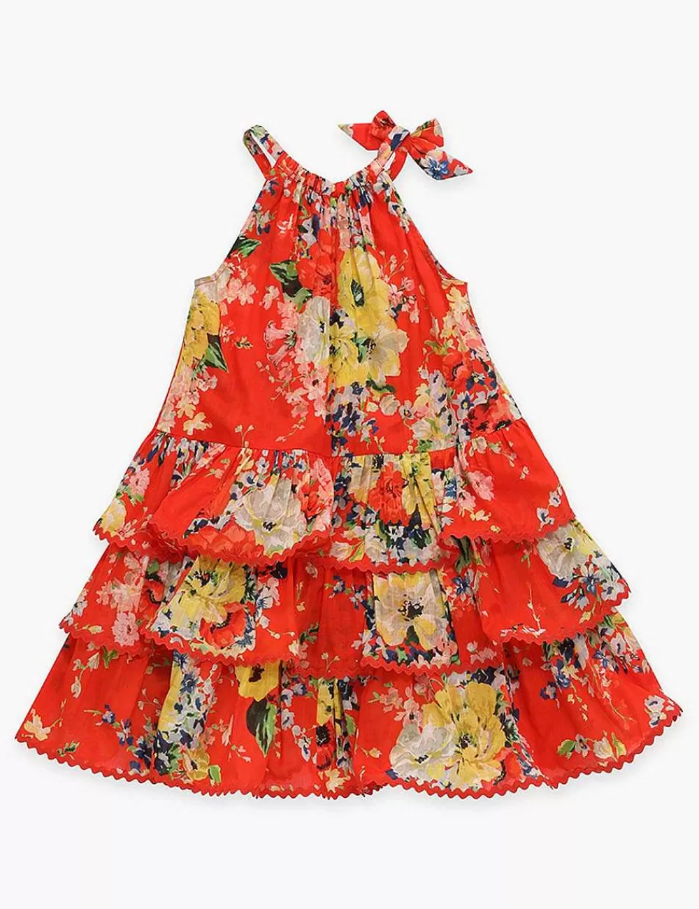 Cheap ZIMMERMANN Alight Tiered Halter Dress