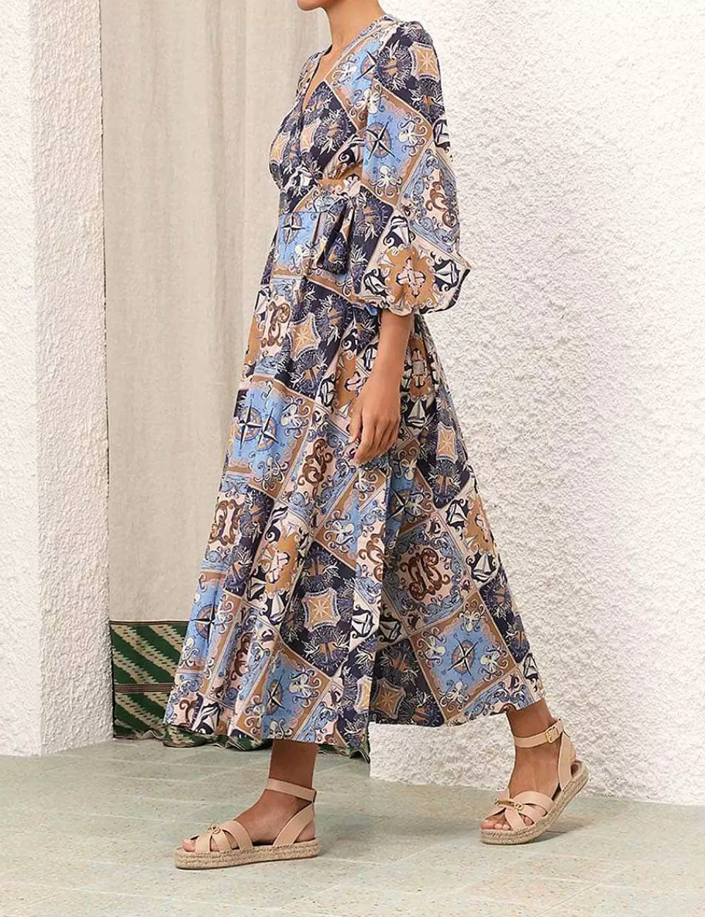 Cheap ZIMMERMANN Alight Wrap Midi Dress