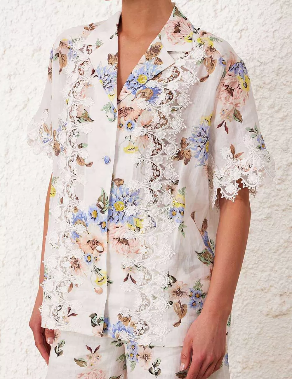 Flash Sale ZIMMERMANN Applique Oversized Shirt