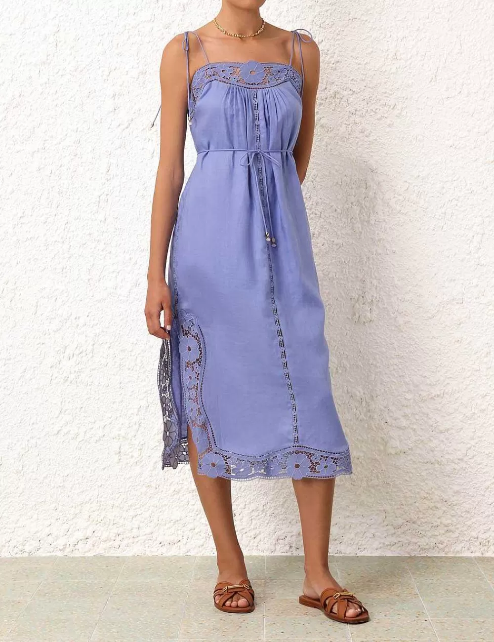 Discount ZIMMERMANN August Broderie Slip Dress