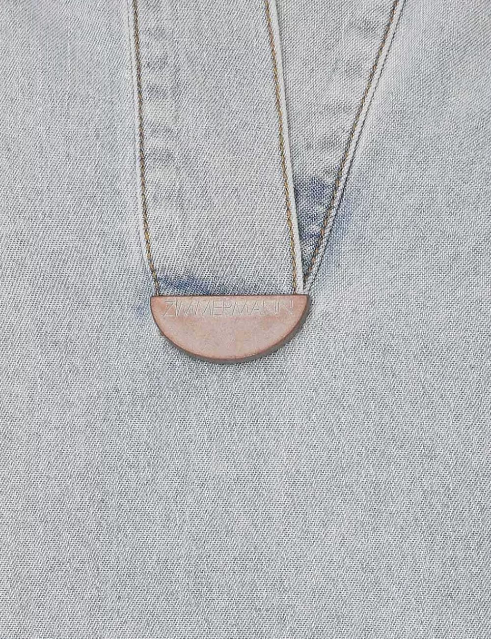 Cheap ZIMMERMANN August Denim Tunic Dress