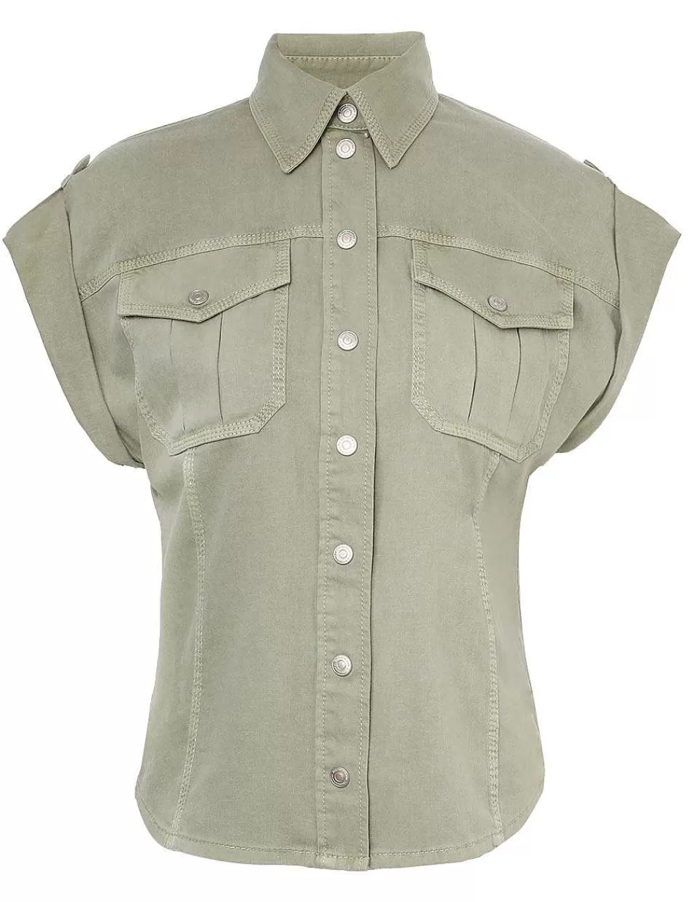 Cheap ZIMMERMANN August Denim Utility Shirt