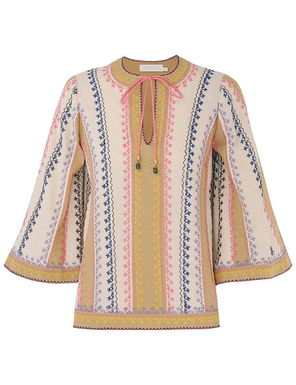 Outlet ZIMMERMANN August Embroidered Top