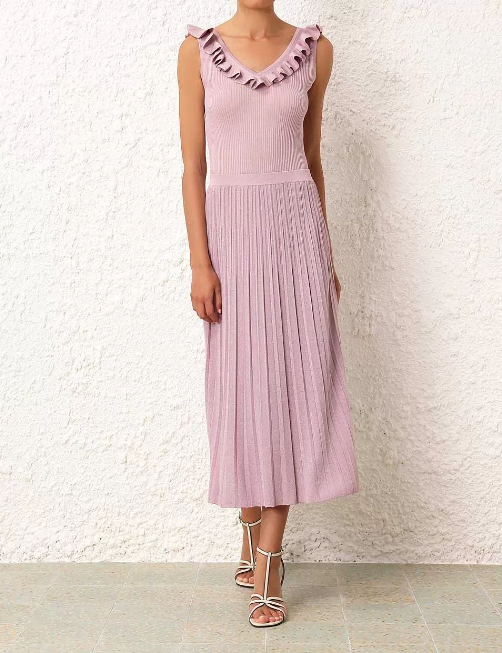 Fashion ZIMMERMANN August Frill V-Neck Top
