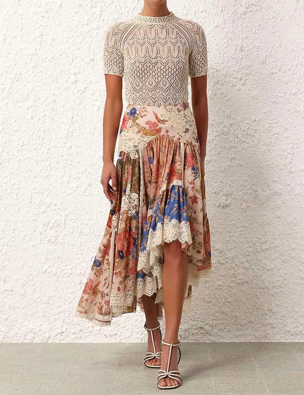 Cheap ZIMMERMANN August Lace Knit Tee