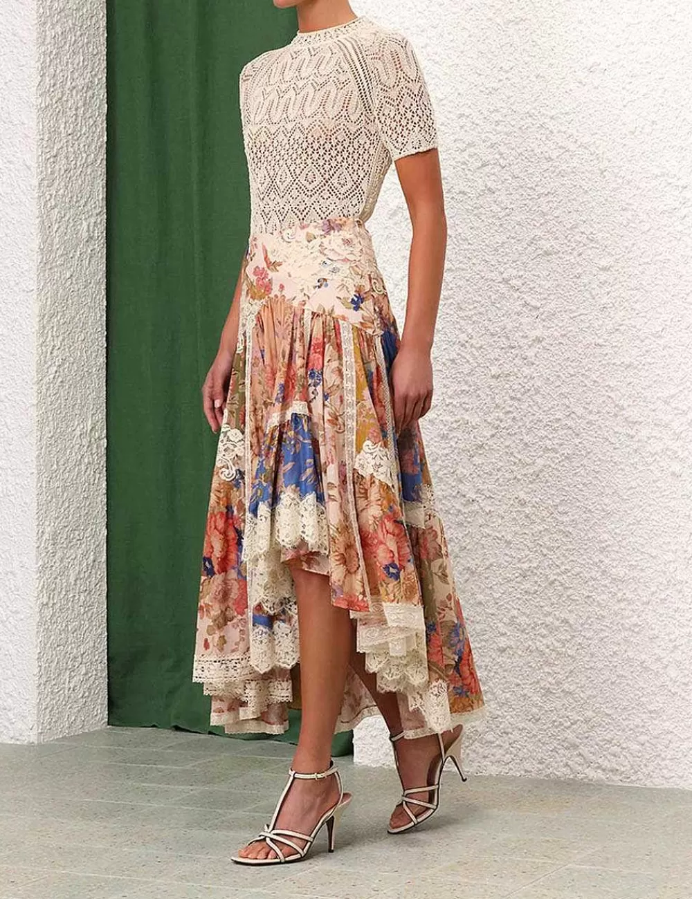 Best Sale ZIMMERMANN August Lace Knit Tee