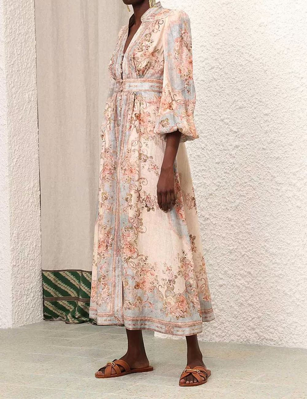 Fashion ZIMMERMANN August Plunge Midi Dress