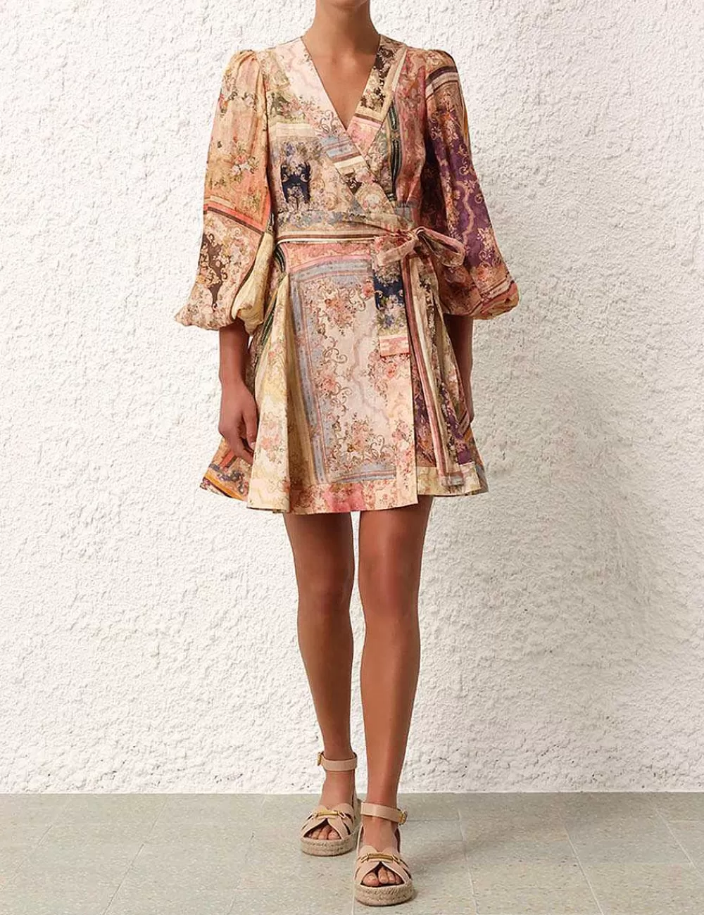 Fashion ZIMMERMANN August Wrap Mini Dress