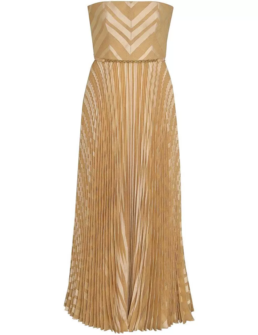 Shop ZIMMERMANN Burnout Pleated Dress