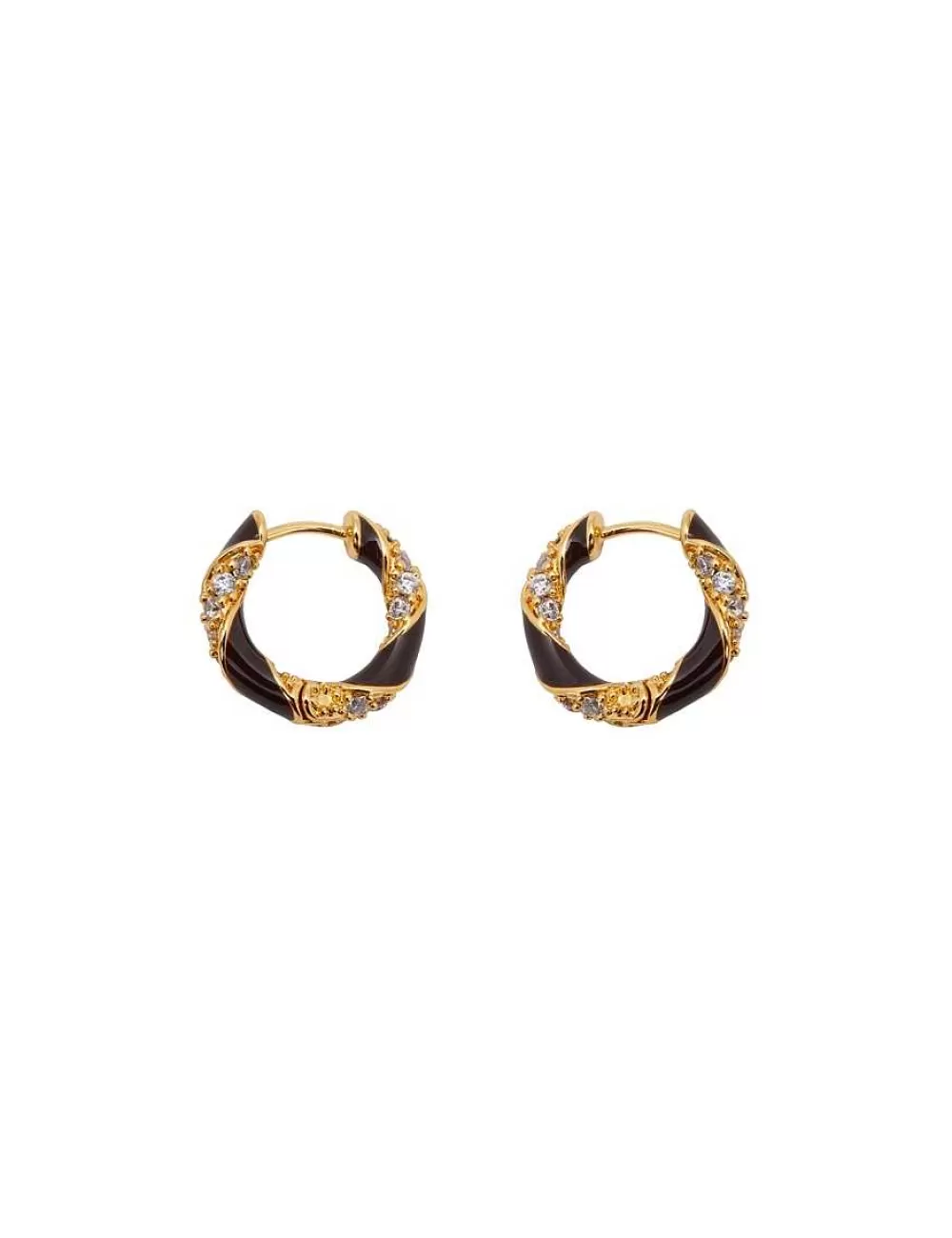 Best ZIMMERMANN Candy Stripe Pave Hoops