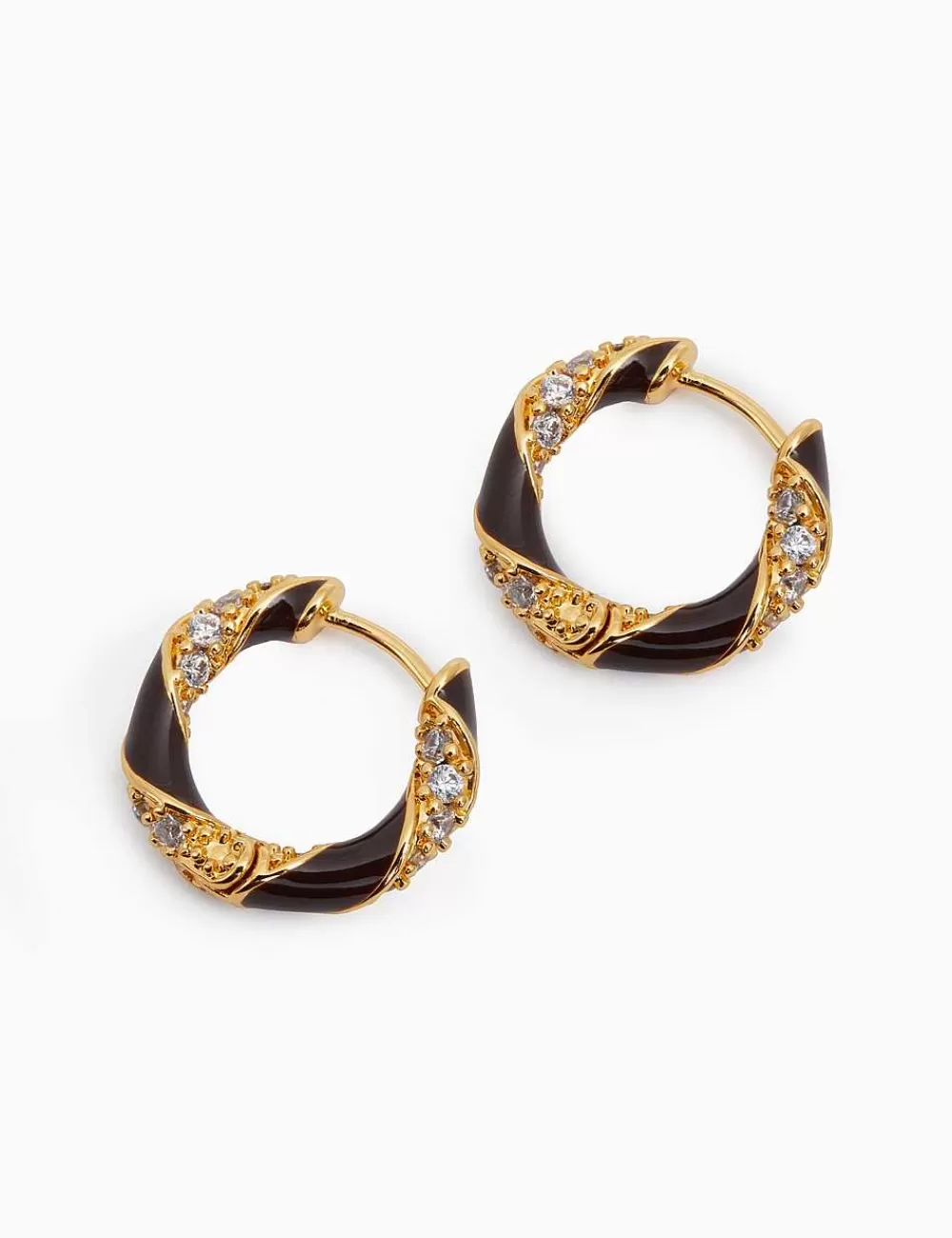 Best ZIMMERMANN Candy Stripe Pave Hoops