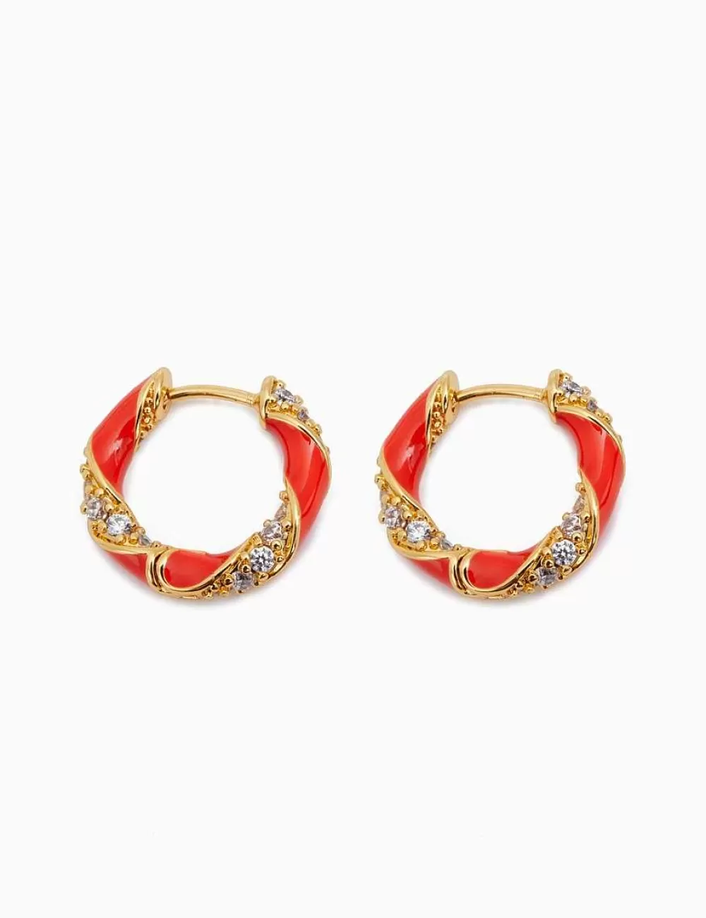 New ZIMMERMANN Candy Stripe Pave Hoops