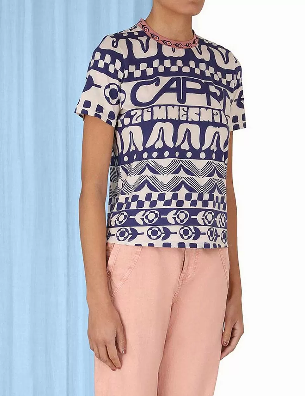 Cheap ZIMMERMANN Capri Straight Fit Tee