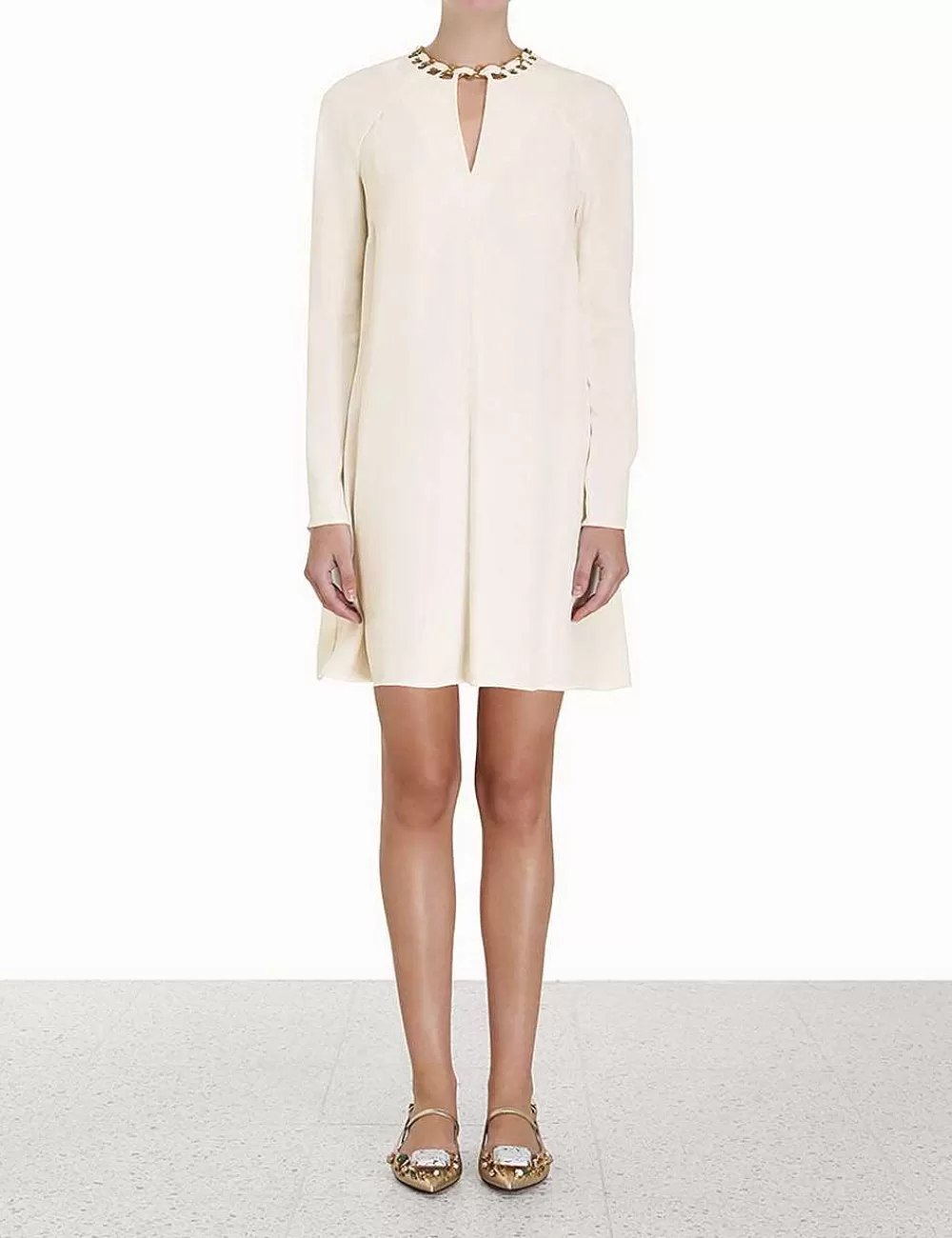 Sale ZIMMERMANN Chain Embellished Mini Dress
