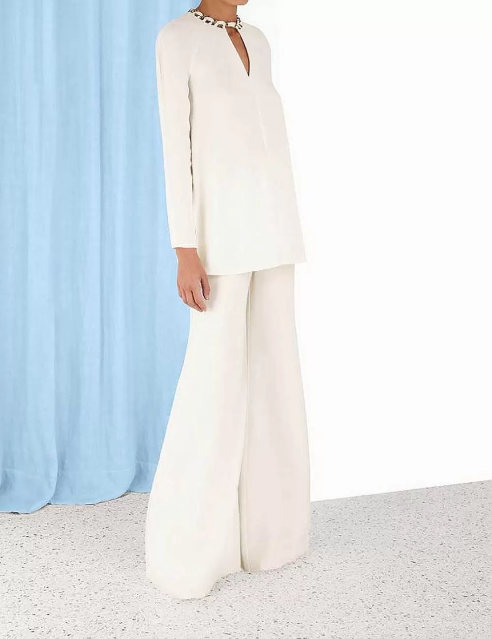 Sale ZIMMERMANN Chain Embellished Tunic Top