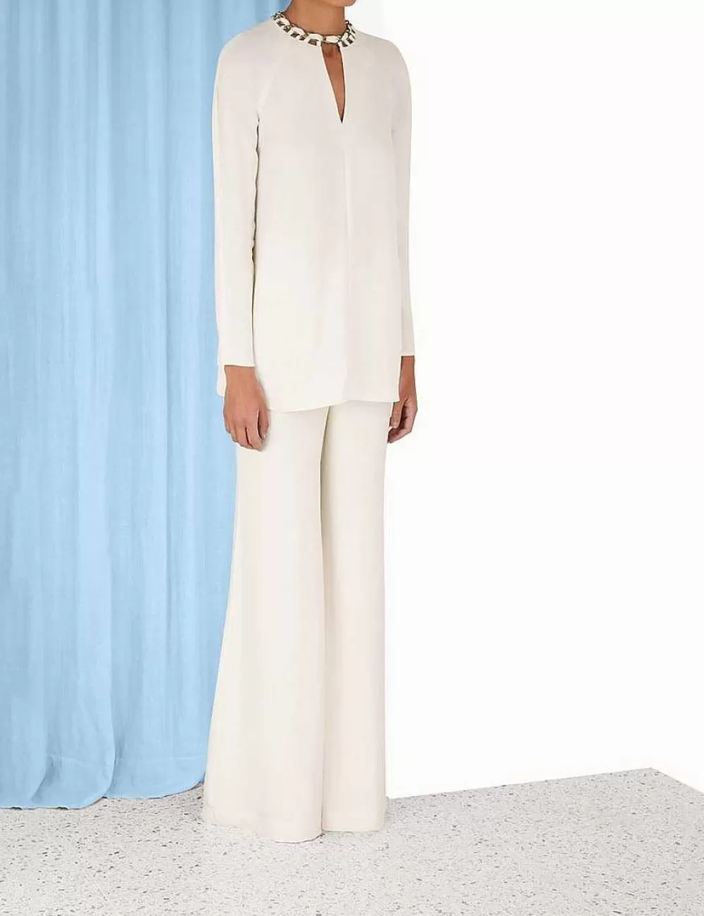 Sale ZIMMERMANN Chain Embellished Tunic Top