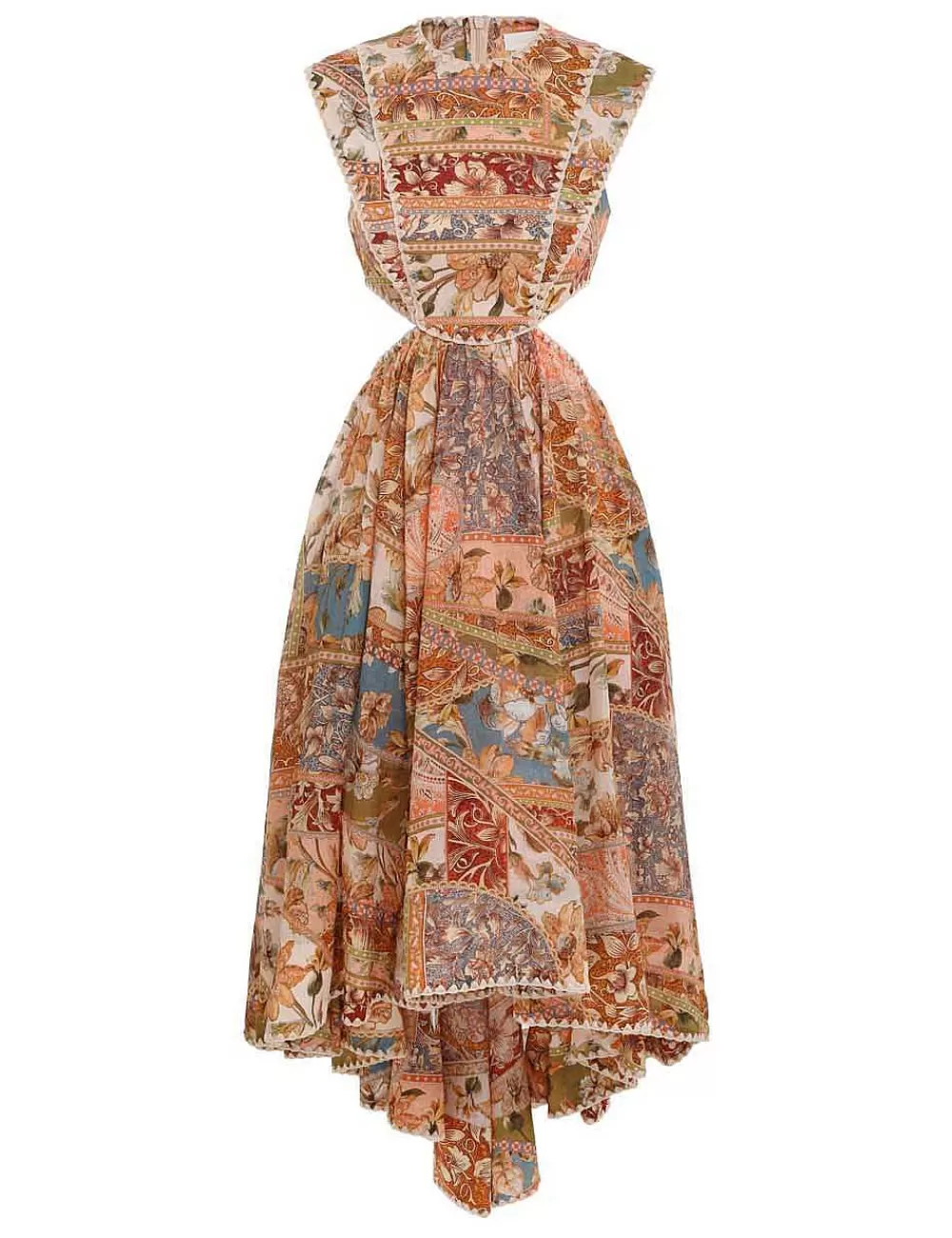 Hot ZIMMERMANN Chintz Asymmetric Dress