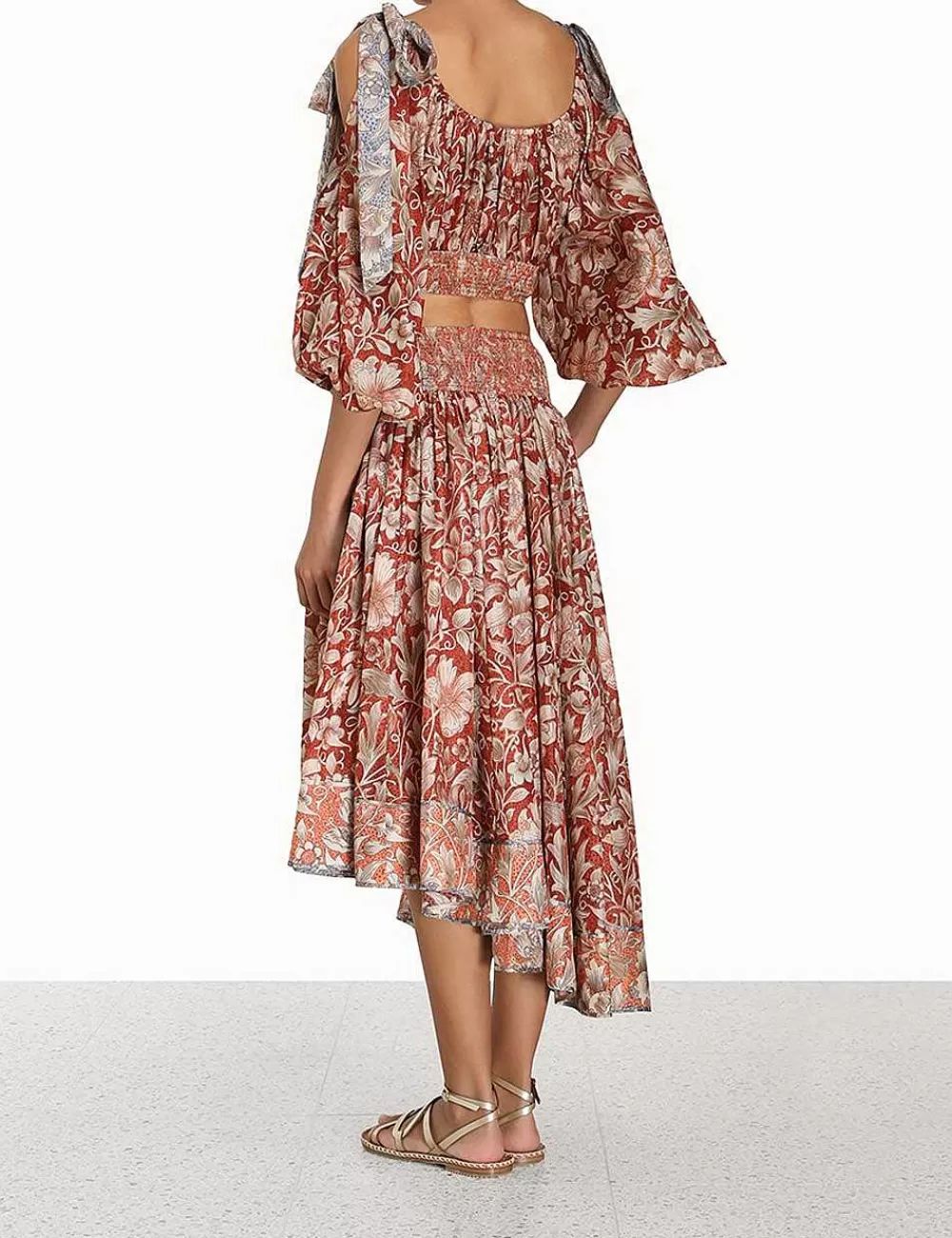 Shop ZIMMERMANN Chintz Asymmetrical Skirt