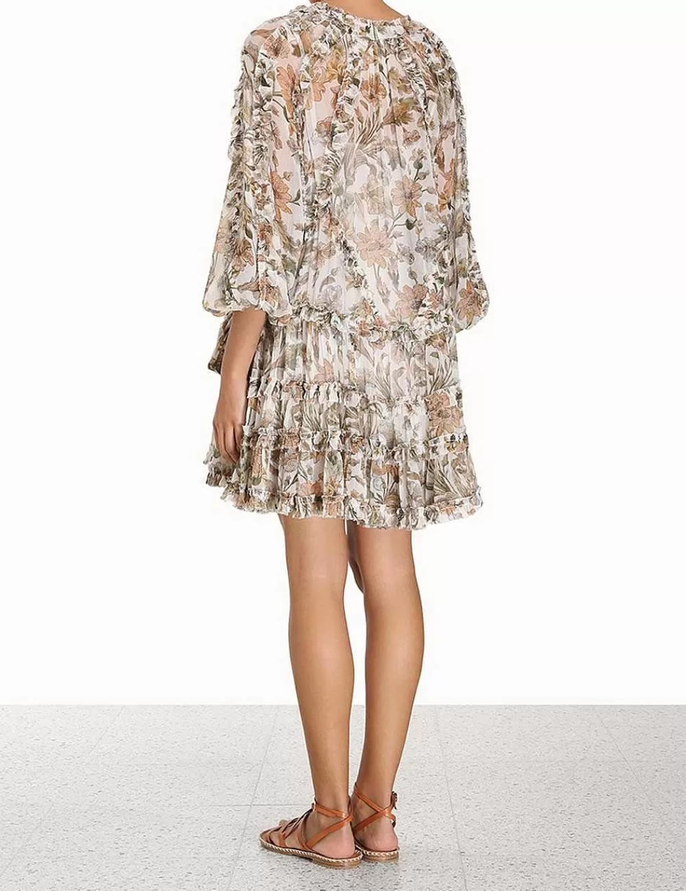 Best ZIMMERMANN Chintz Billow Frill Mini Dress
