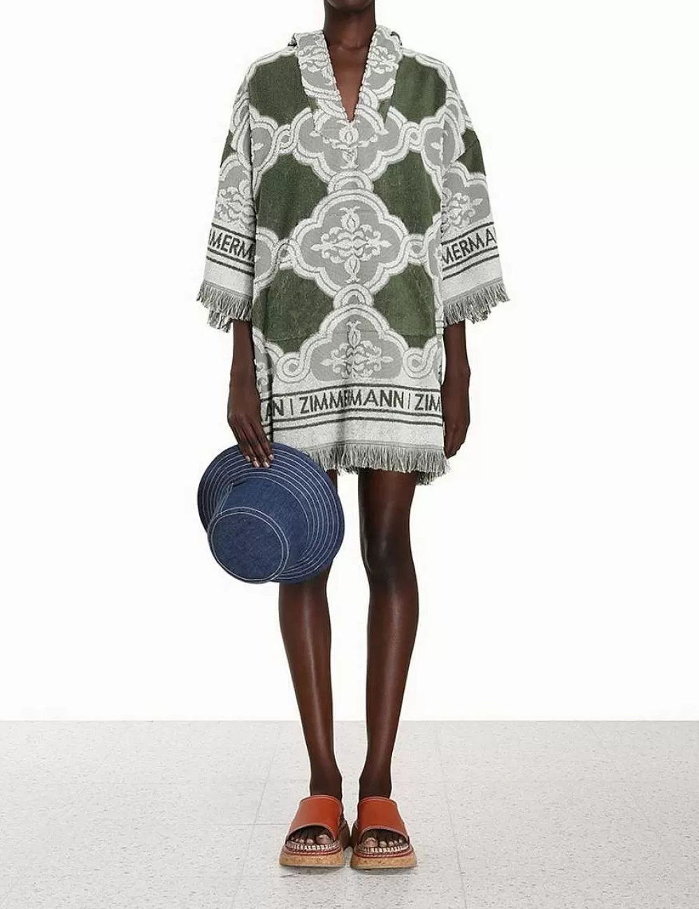 Flash Sale ZIMMERMANN Chintz Hooded Towel Mini Dress