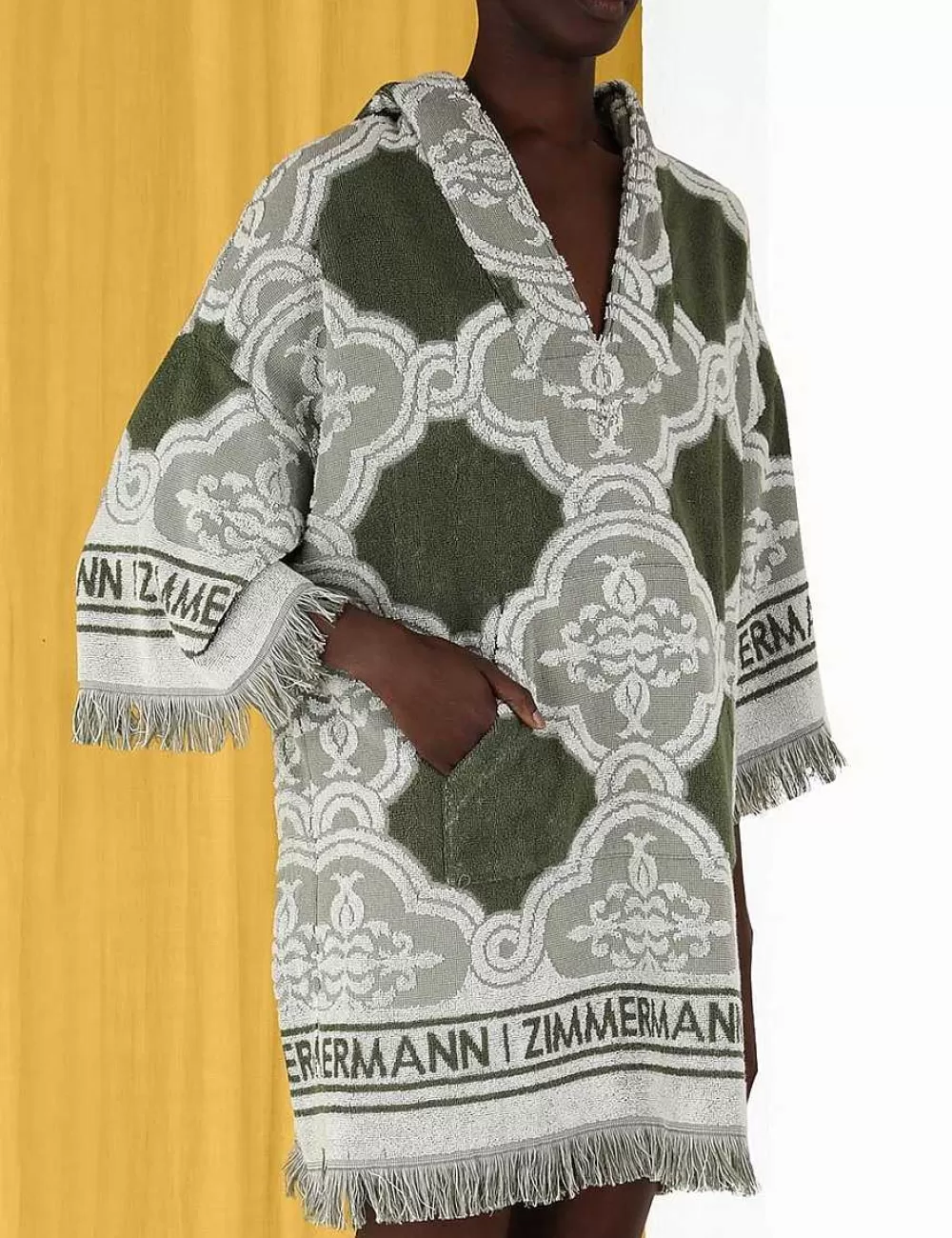 Cheap ZIMMERMANN Chintz Hooded Towel Mini Dress