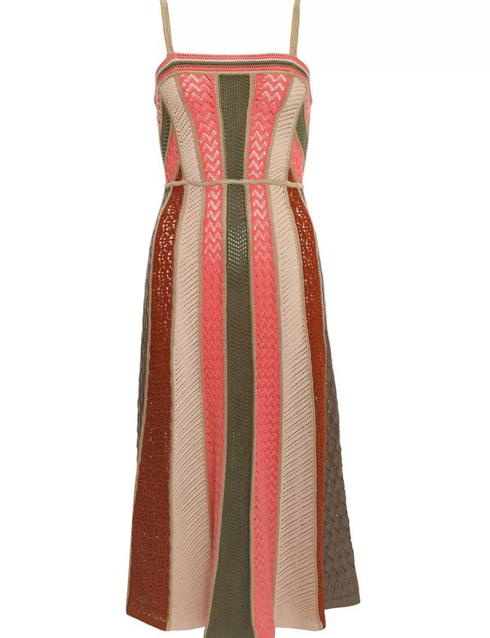 Store ZIMMERMANN Chintz Panelled Midi Dress