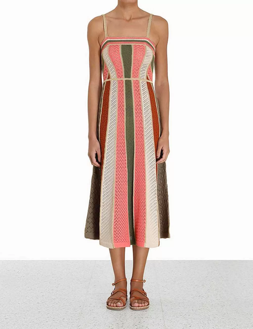 Discount ZIMMERMANN Chintz Panelled Midi Dress