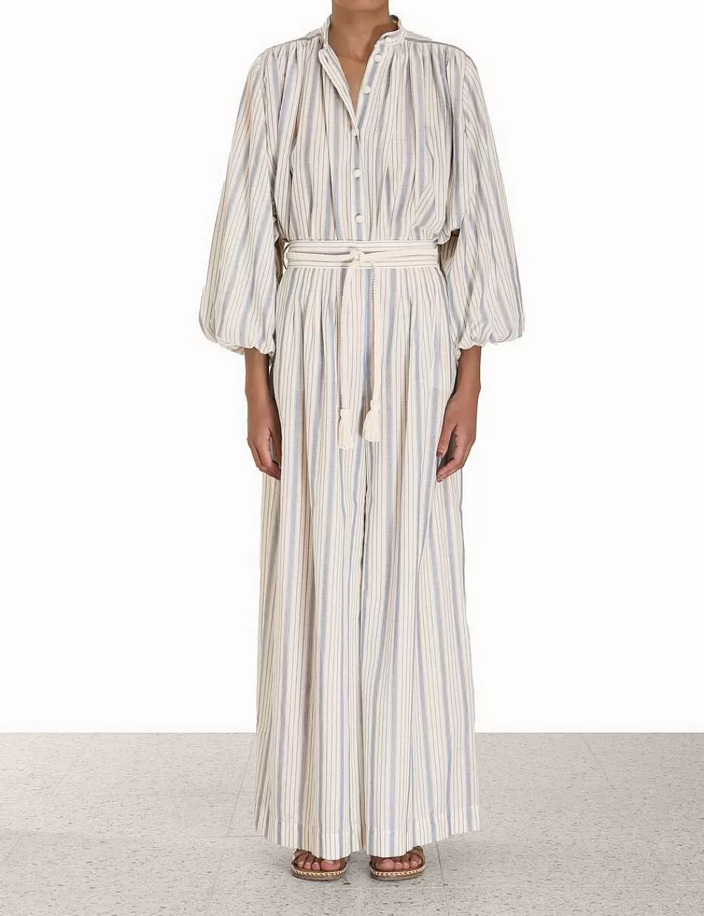 Fashion ZIMMERMANN Chintz Striped Billow Blouse