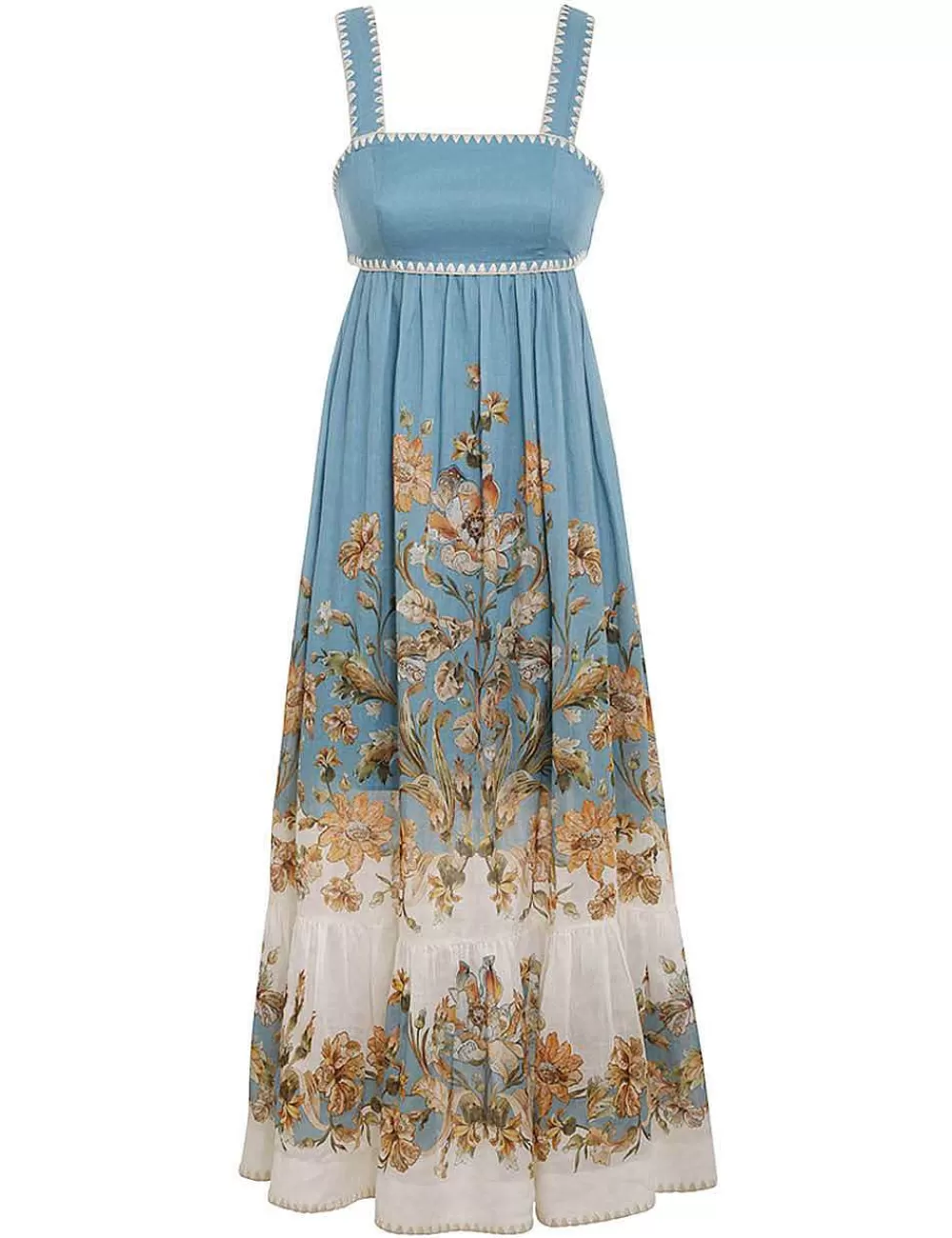 Best ZIMMERMANN Chintz Tiered Midi Dress