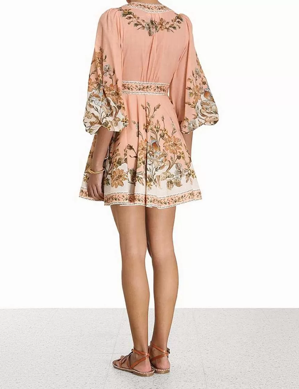 Store ZIMMERMANN Chintz Wrap Mini Dress
