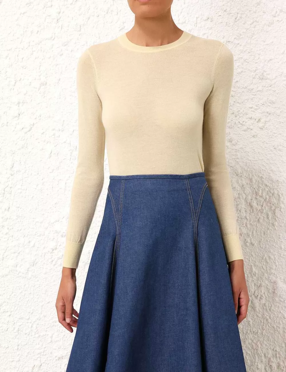 Sale ZIMMERMANN Classic Crew Neck Sweater