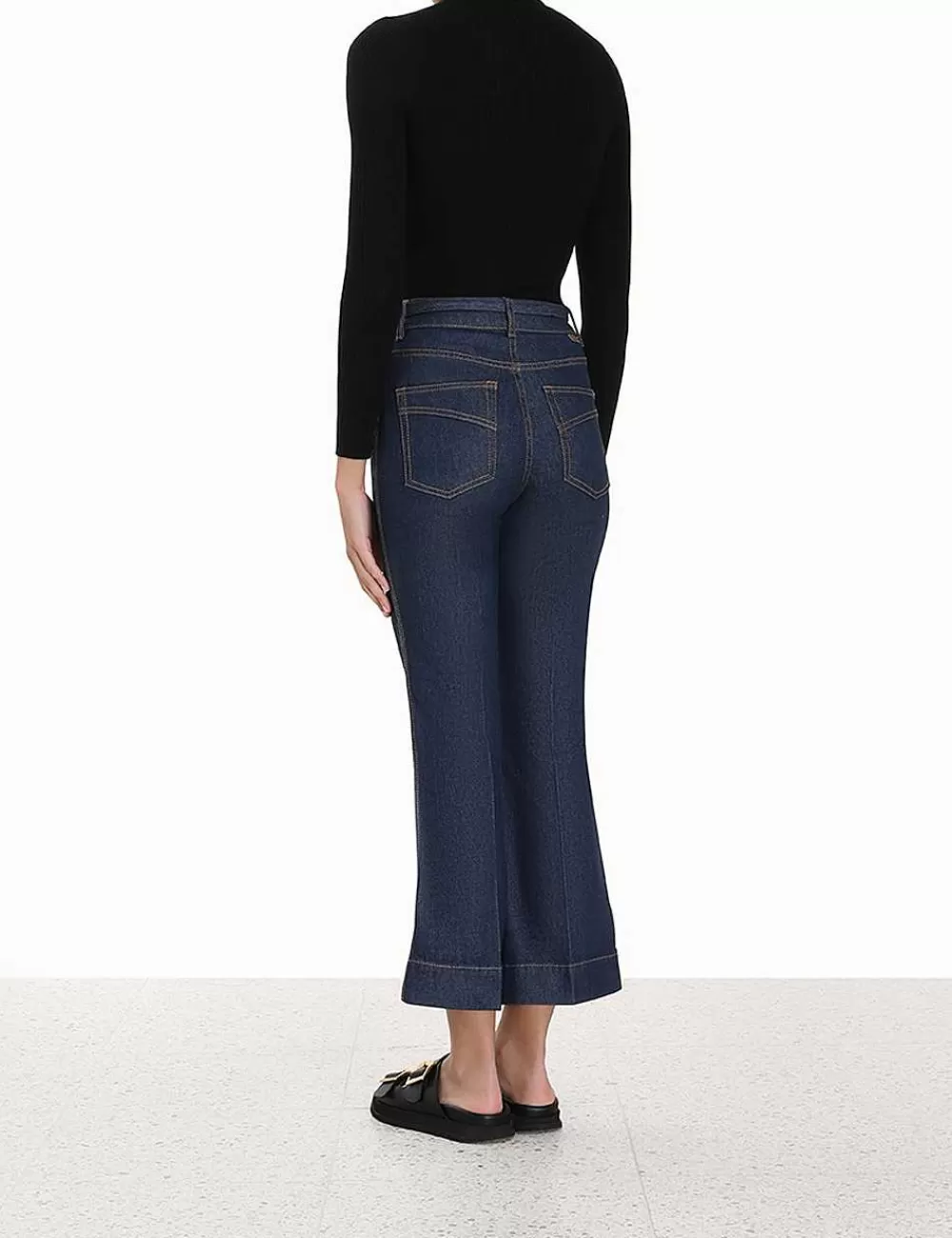 Fashion ZIMMERMANN Cropped Flare Jean