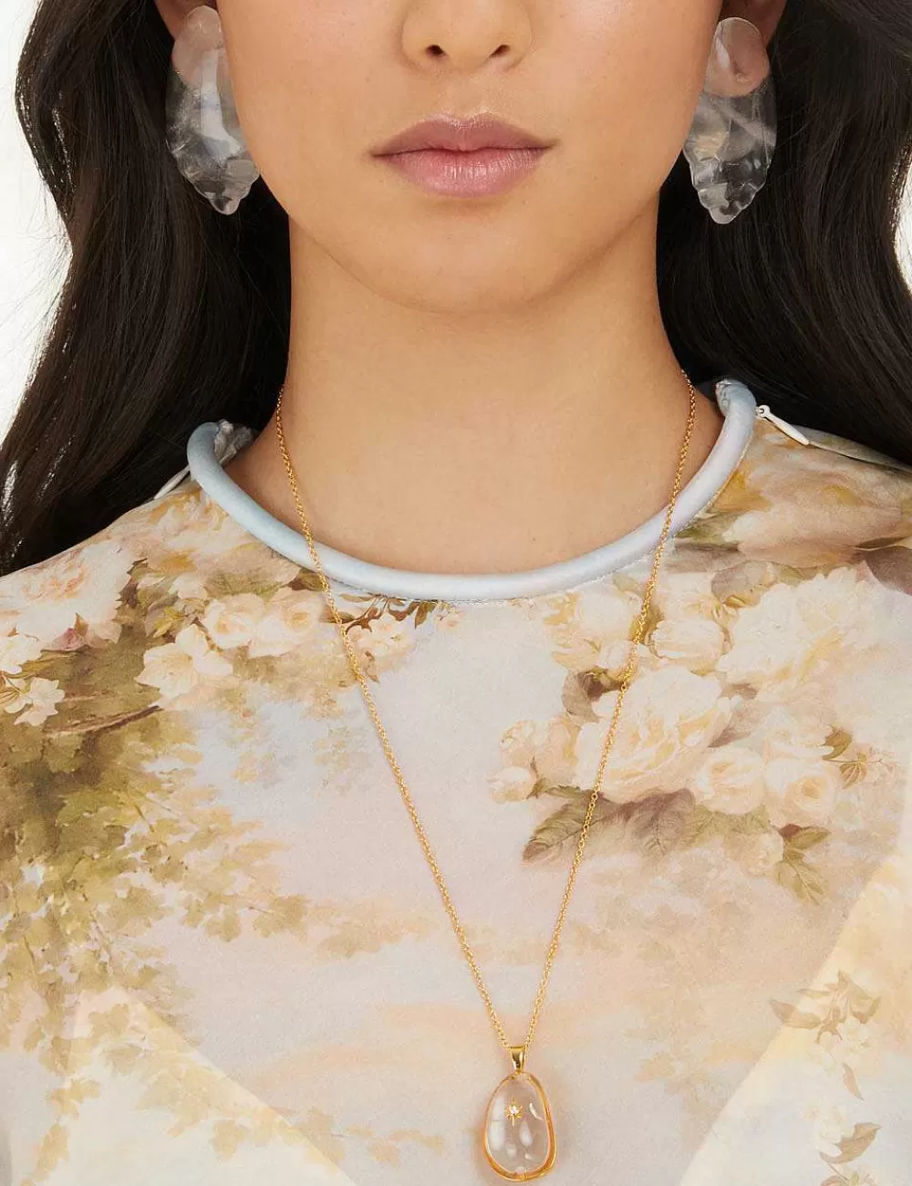 Flash Sale ZIMMERMANN Crystal Carved Pebble Earrings
