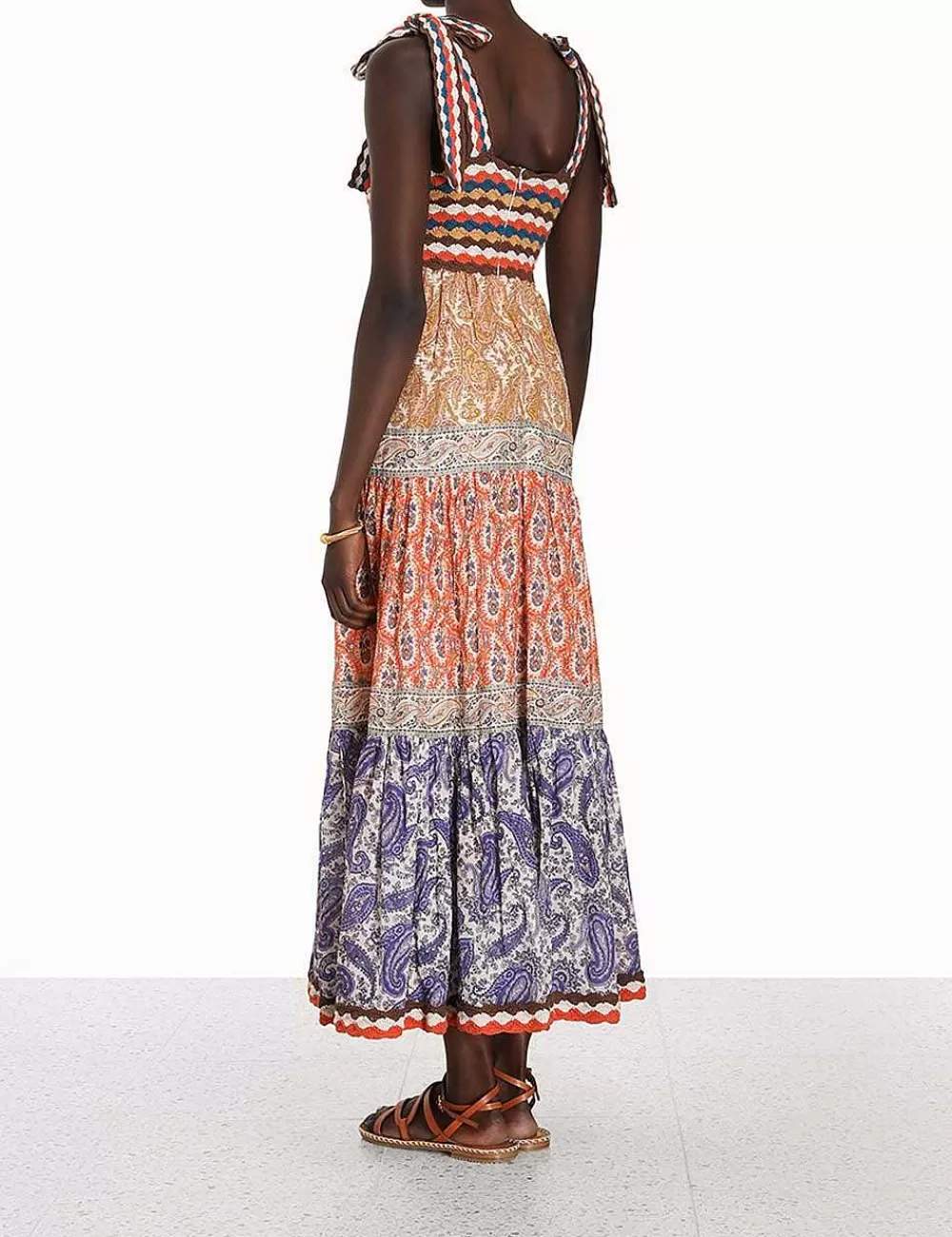 Cheap ZIMMERMANN Devi Crochet Spliced Dress