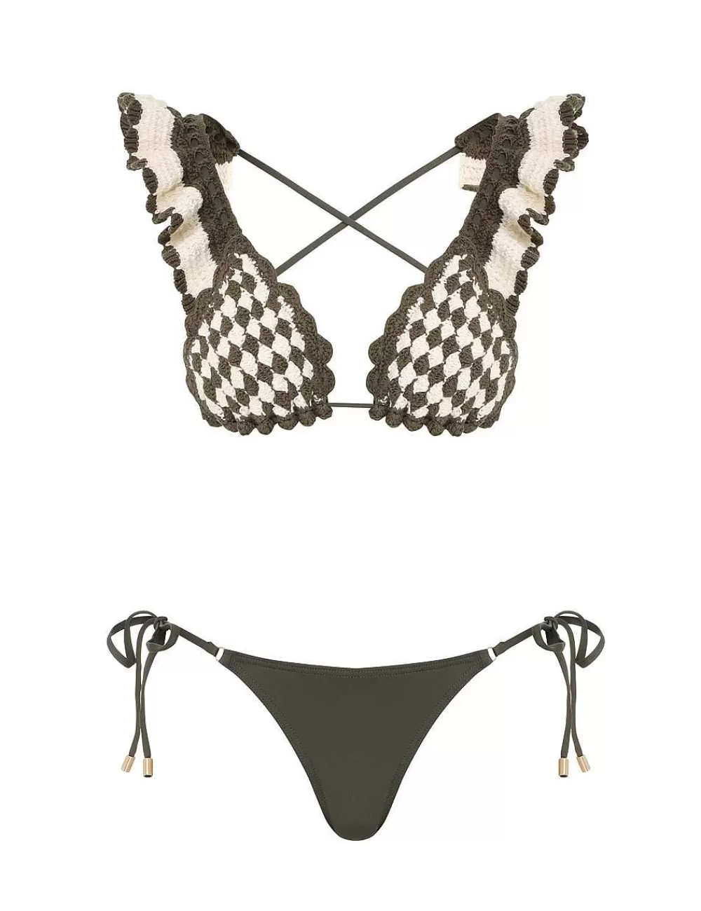 Store ZIMMERMANN Devi Crochet Triangle Bikini
