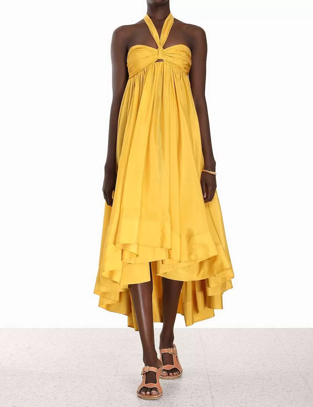 Cheap ZIMMERMANN Devi Halter Maxi Dress
