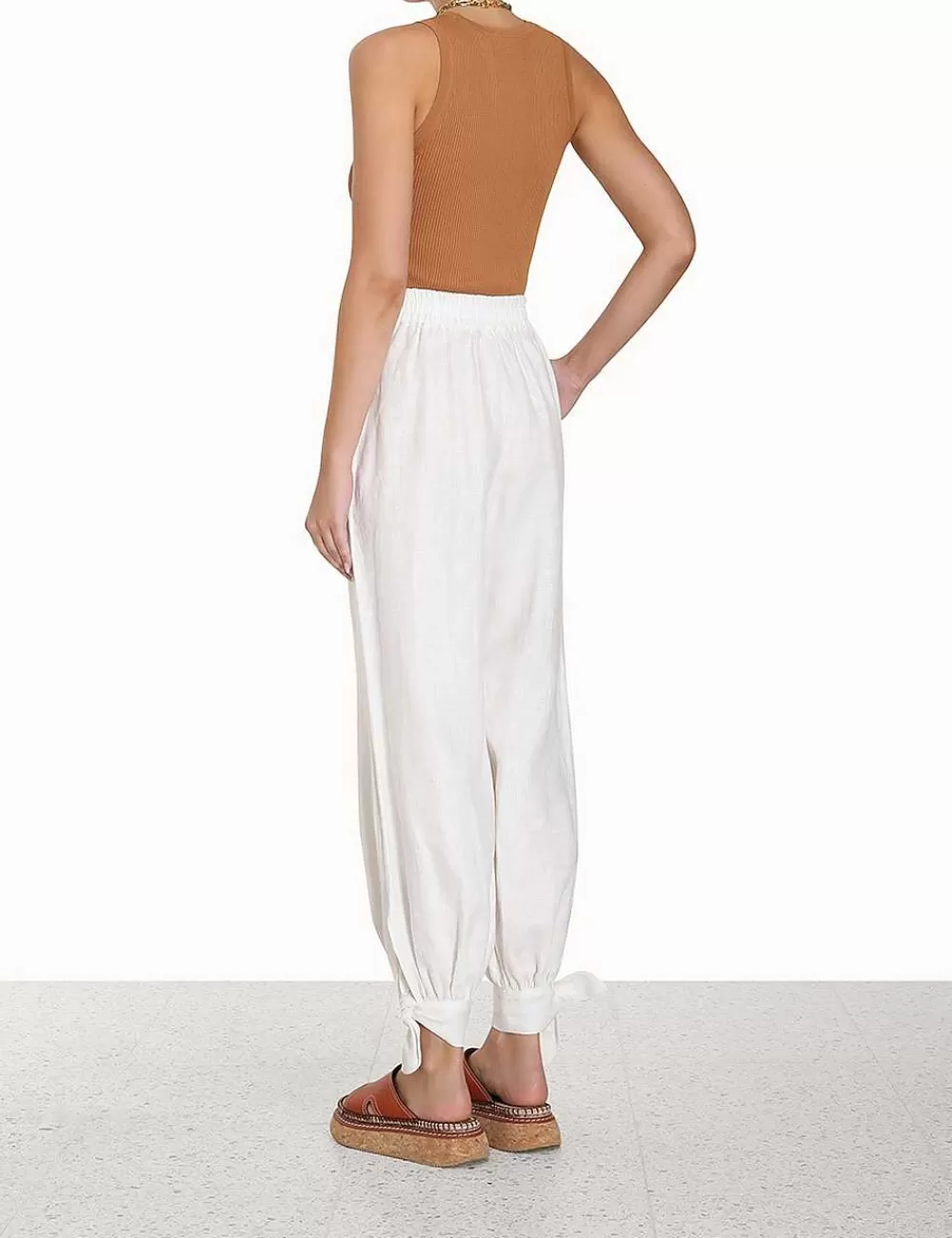 New ZIMMERMANN Devi Knit Racer Tank