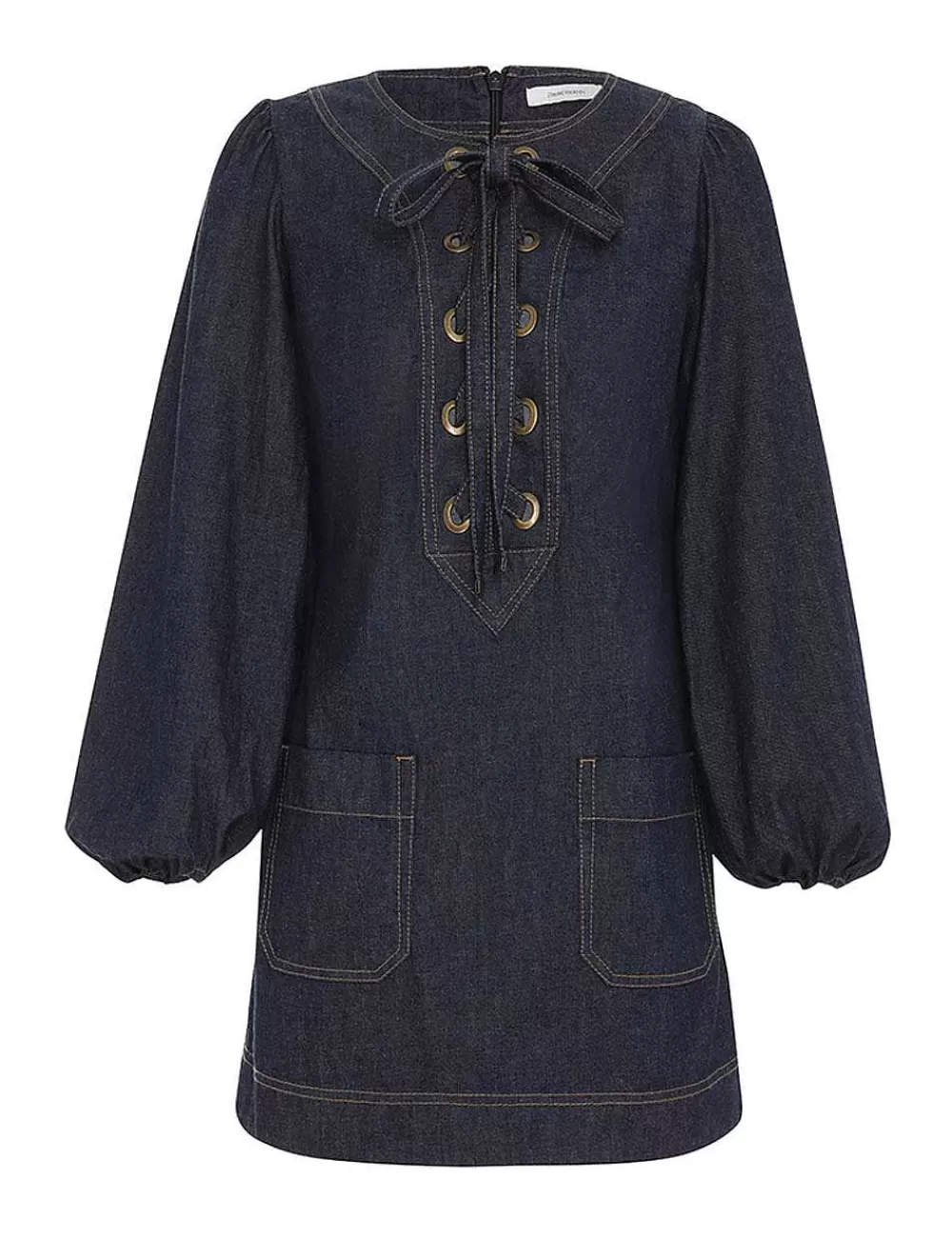 Best Sale ZIMMERMANN Devi Lace Up Tunic Dress